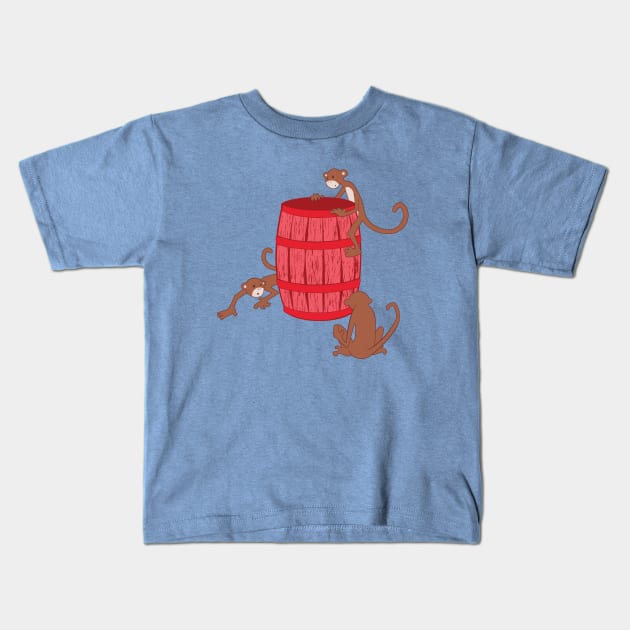 Barrel Of Mystery Kids T-Shirt by thekylewalters